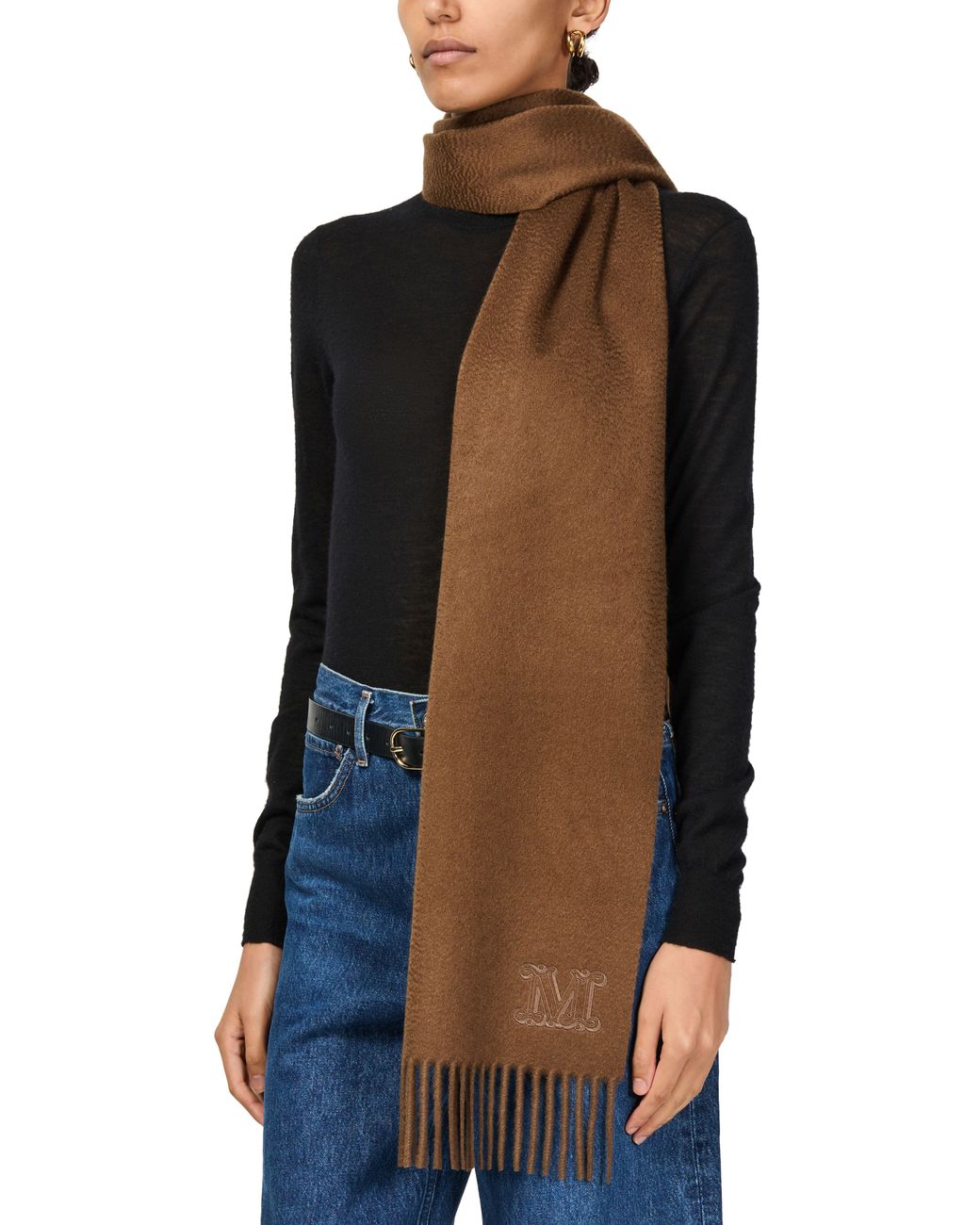 Max Mara Brown Wsdalia Scarf