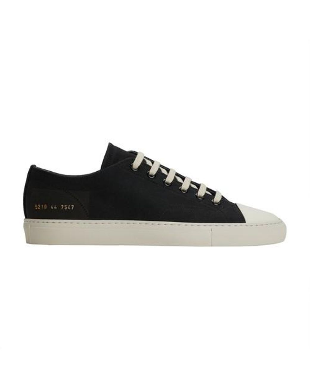 Common Projects Tournament Low In Canvas Sneakers in Black for Men 
