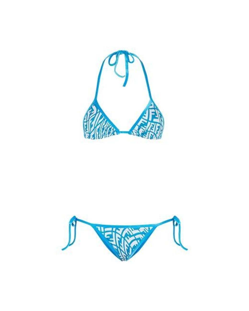 Fendi Lycra® Bikini in Blue | Lyst