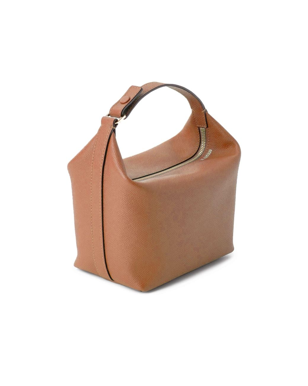 Valextra Brown Mochi Mini Handle Bag