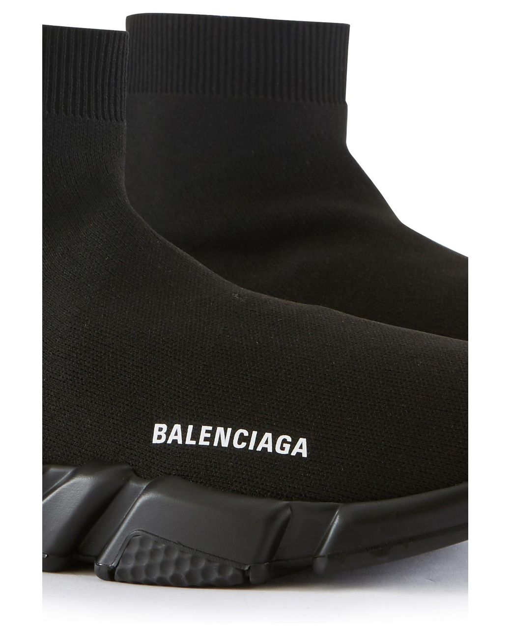 Balenciaga Denim Speed Trainers in Black White (Black) for Men | Lyst