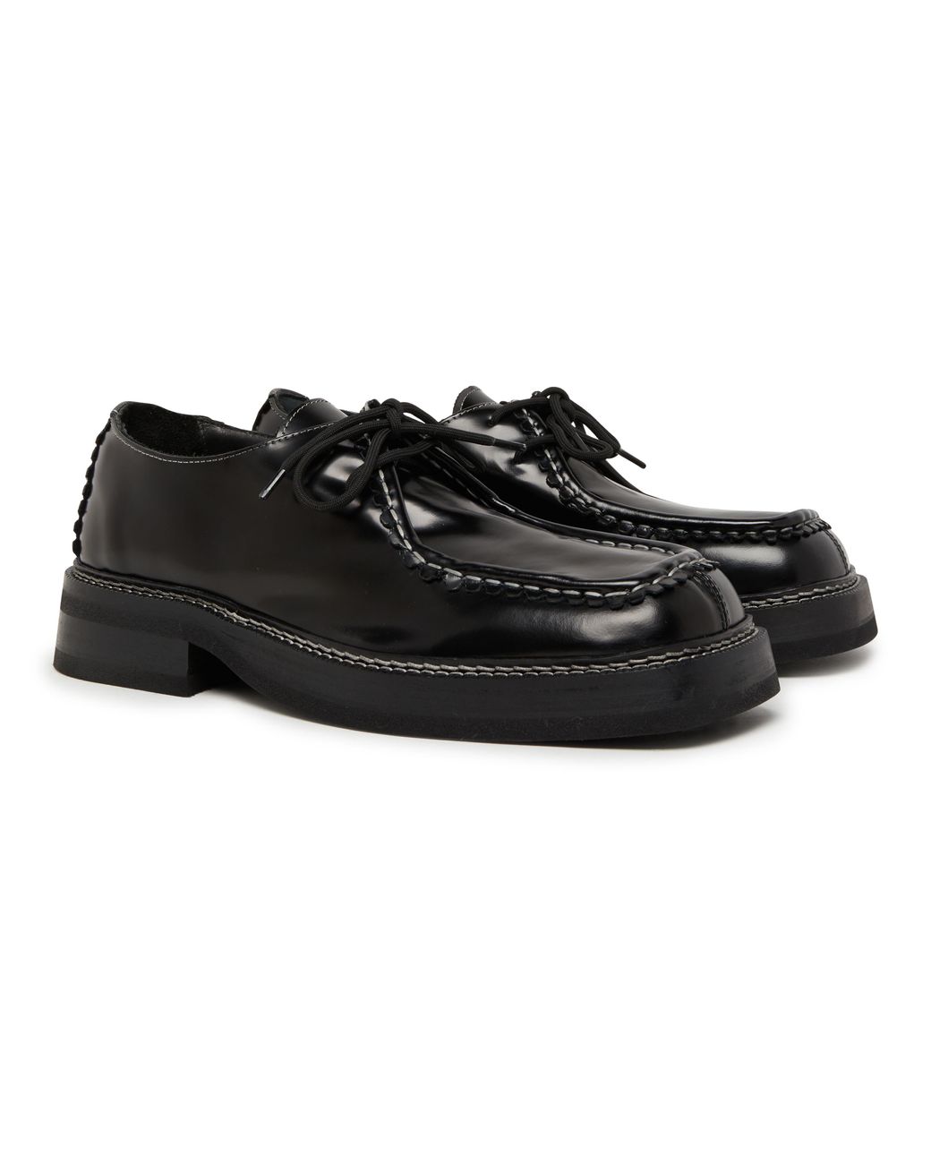 Eytys Akeem Leather Black Derbies for Men | Lyst