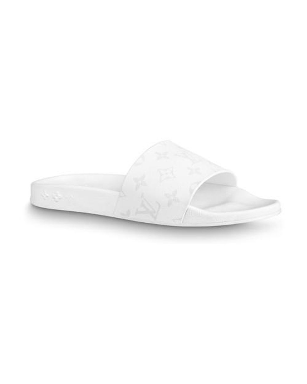 Waterfront sandals Louis Vuitton White size 9 UK in Plastic - 32920064