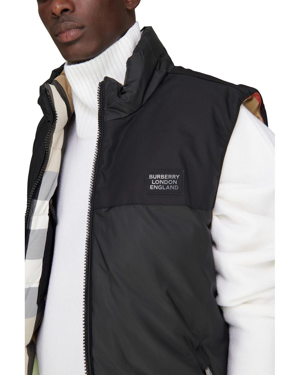 Burberry Reversible Recycled Nylon Re: Down® Puffer Gilet for Men | Lyst