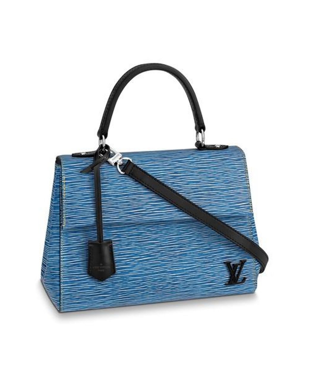 Louis Vuitton Cluny MM Monogram Canvas Blue Glacial Shoulder Hand Bag  M42735