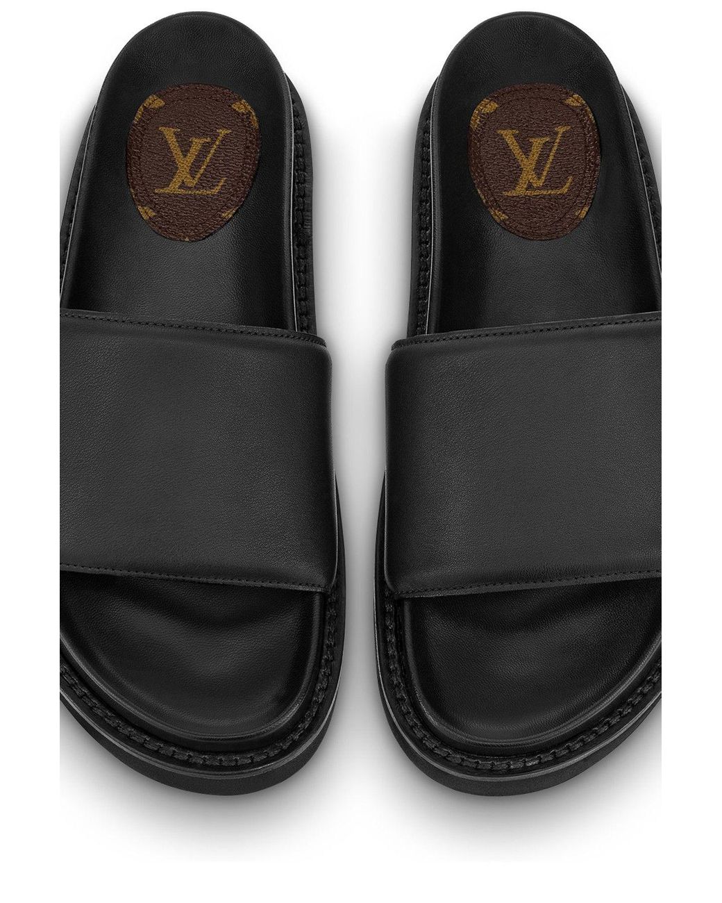 Louis Vuitton Unset Flat Comfort Mule White Women Shoes Ganebet