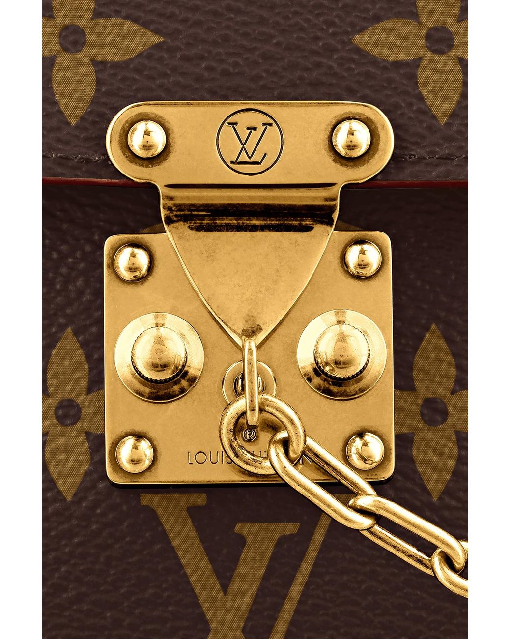 Louis Vuitton S Lock Belt Pouch Monogram MM Brown in Canvas