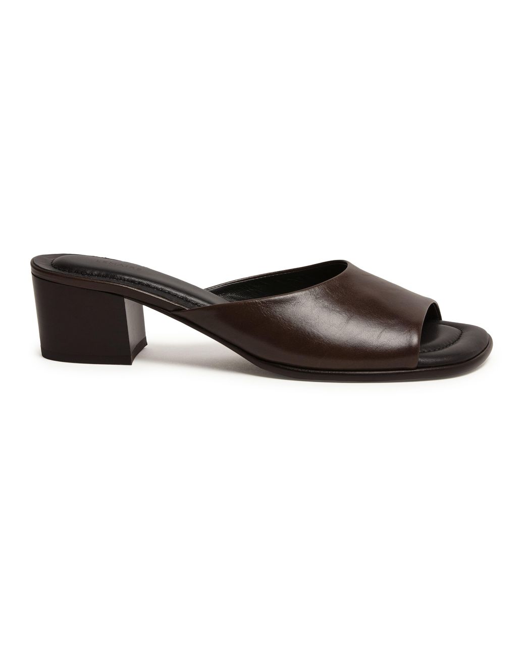 Lemaire Brown Square-Heeled 55 Mules