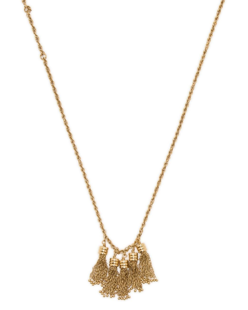 Collier Pompoms Chloé en coloris Metallic