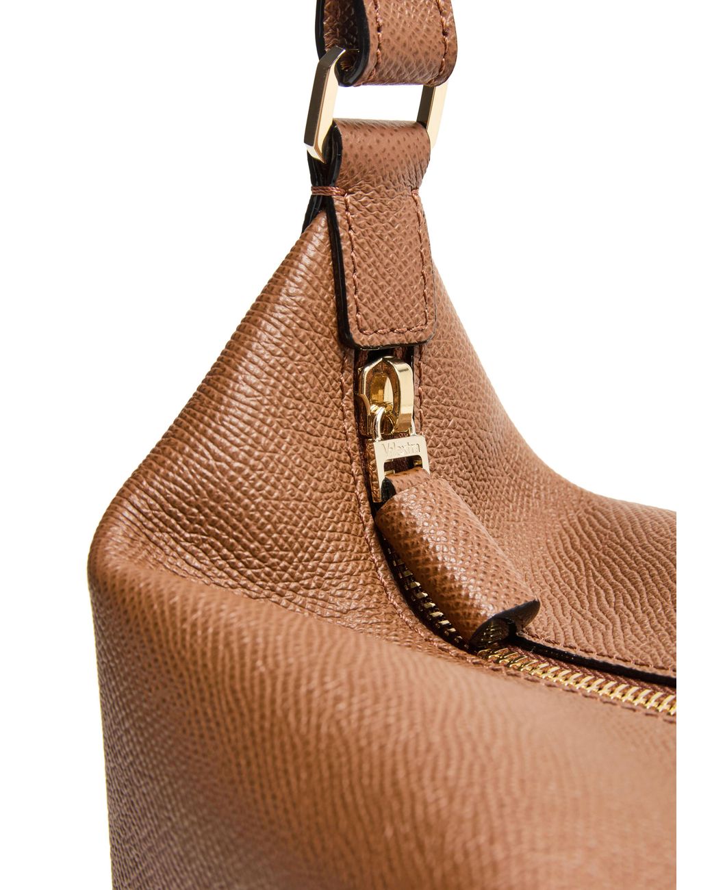 Valextra Brown Mochi Mini Handle Bag