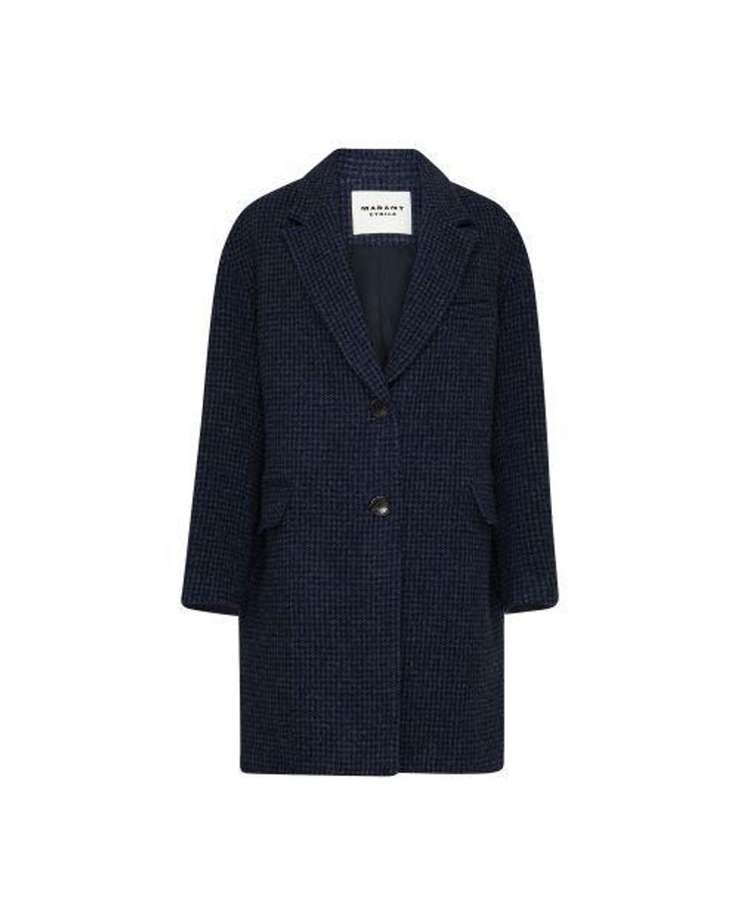 Isabel Marant Limiza Coat in Blue | Lyst Isabel Marant Limiza Coat in Blue | Lyst