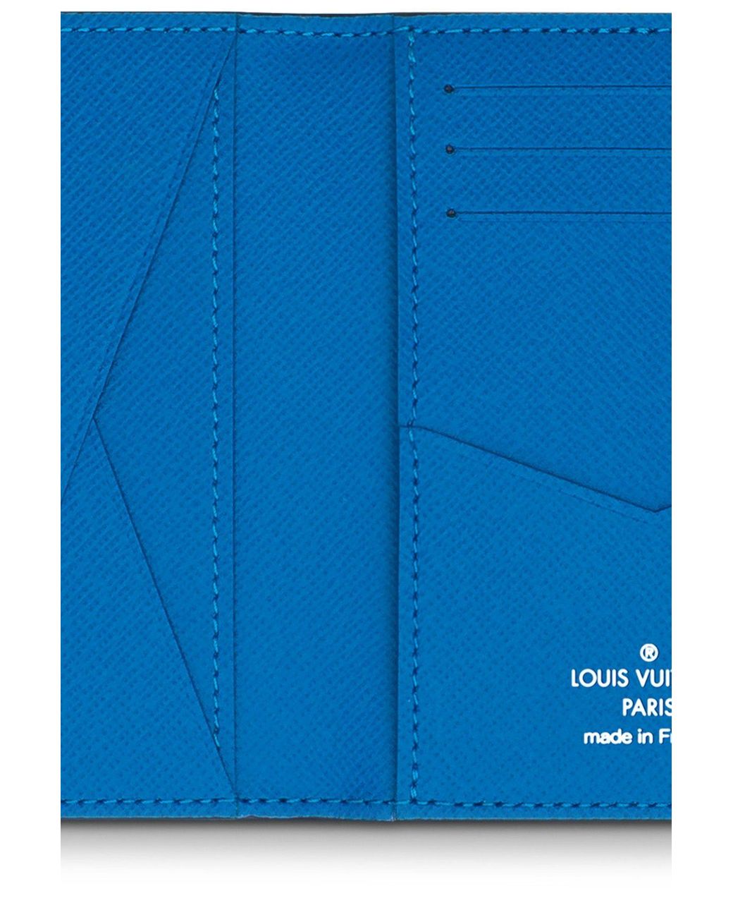 Louis Vuitton Pocket Organizer Black Teal Taiga