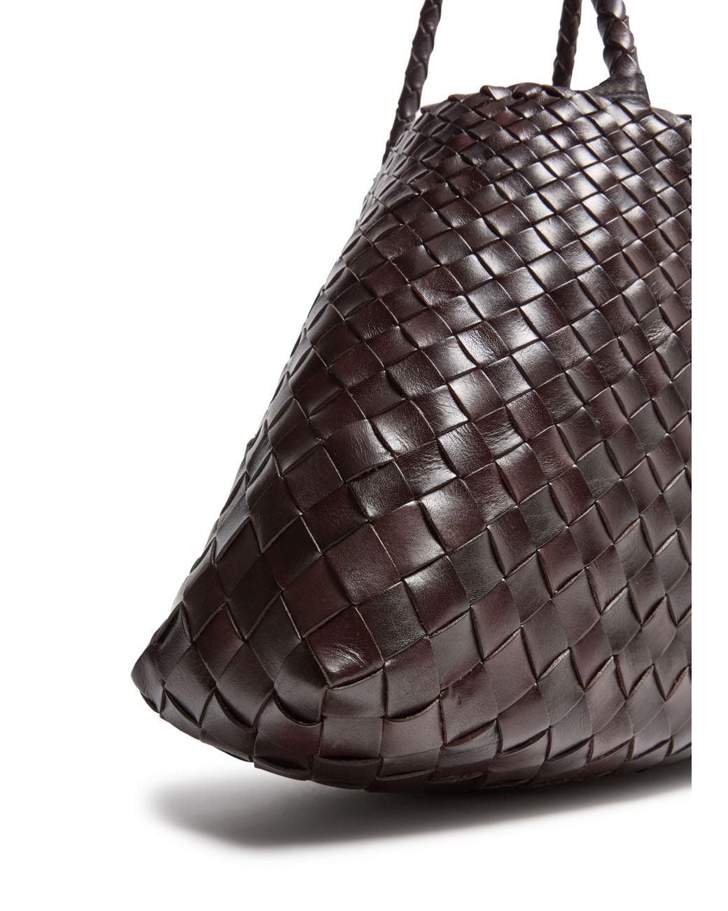 Dragon Diffusion Brown Santa Croce Large Shoulder Bag
