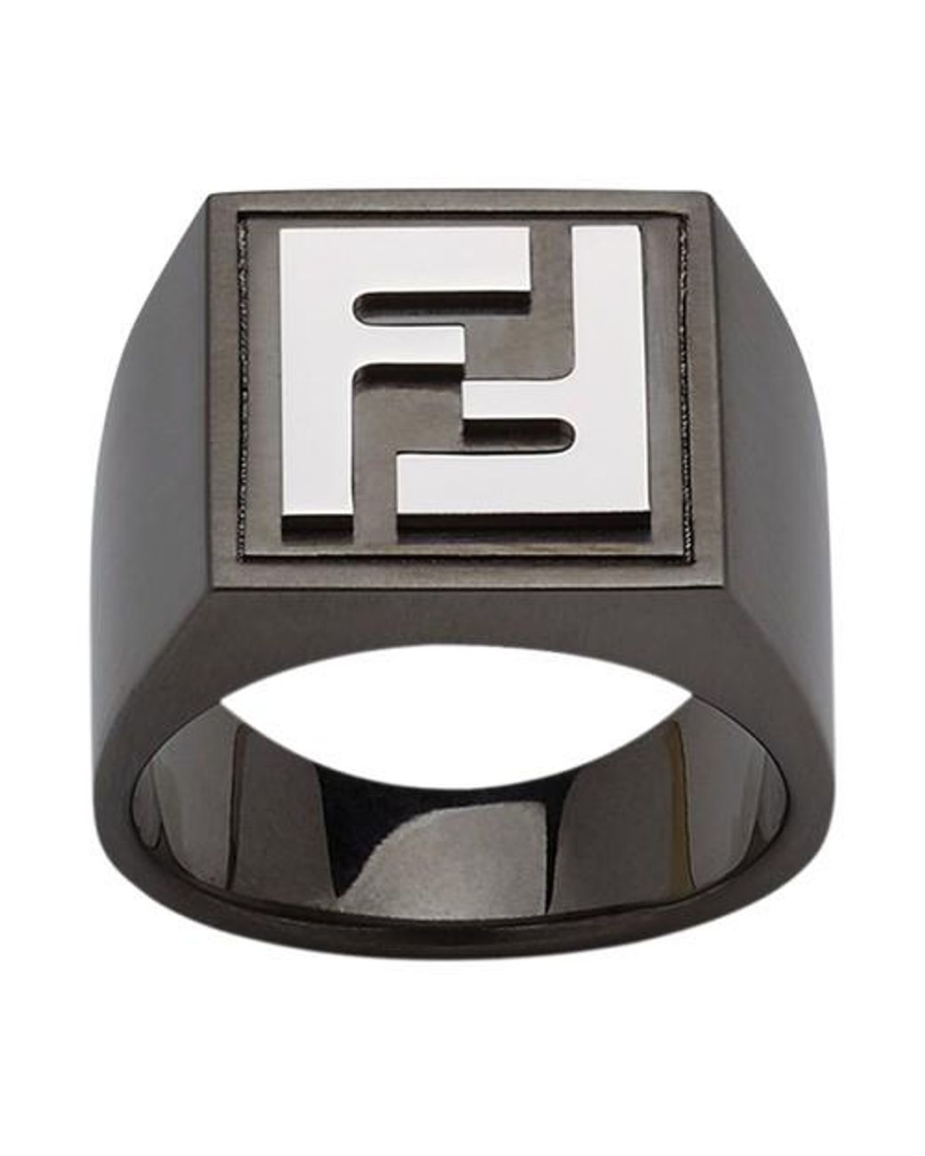 Fendi Ff Ring for Men Lyst Canada