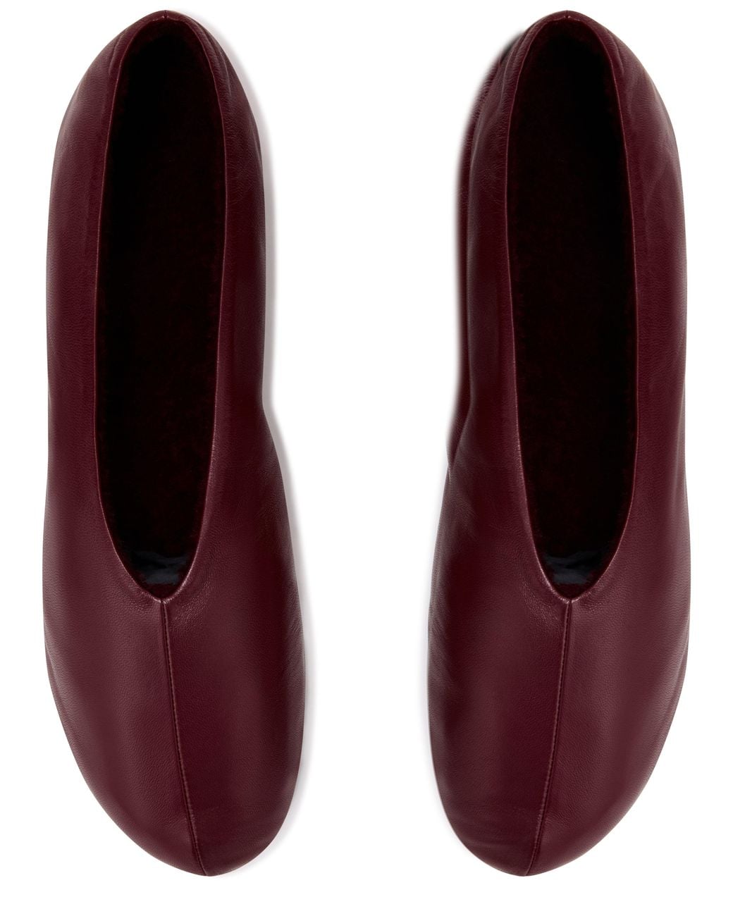 The Row Purple Stella Lederslipper