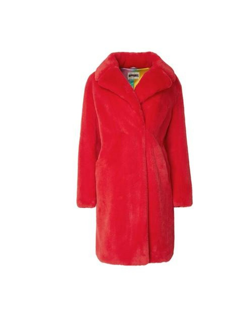Apparis Imani Mid-length Coat in Red | Lyst