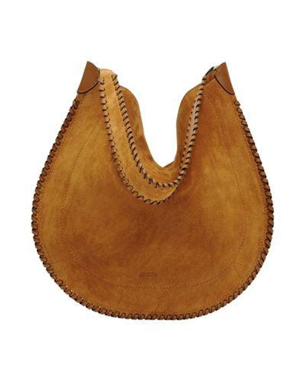 Sac En Cuir Velours À Anse Tressée Oskan Hobo Soft Isabel Marant en coloris Brown