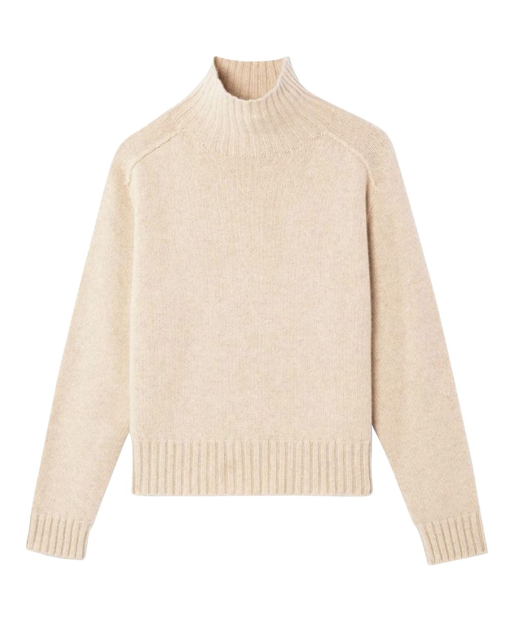 Bompard Natural Pullover Aus Kaschmir Mit Hohem Kragen