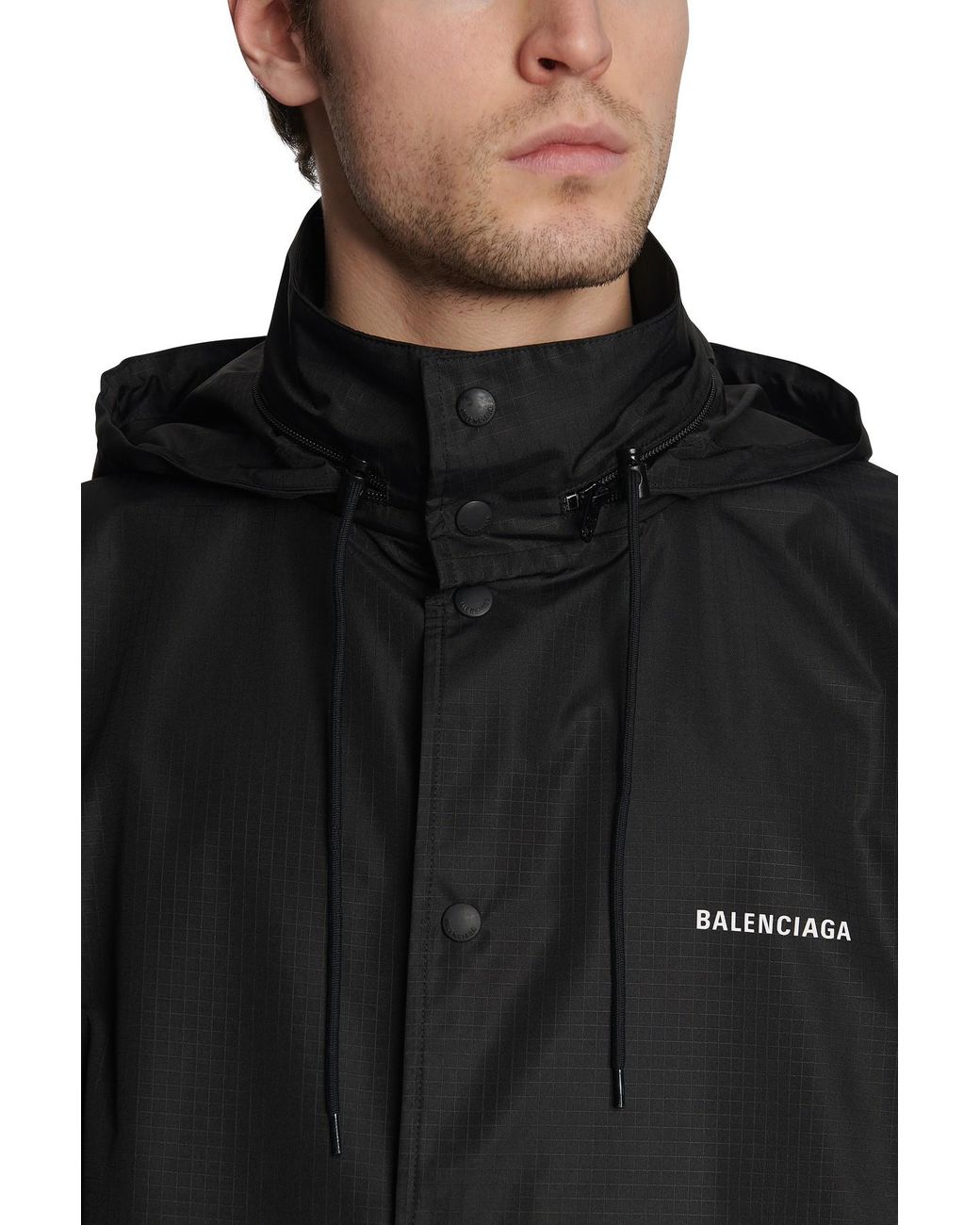 Balenciaga World Food Programme Raincoat in Black for Men | Lyst
