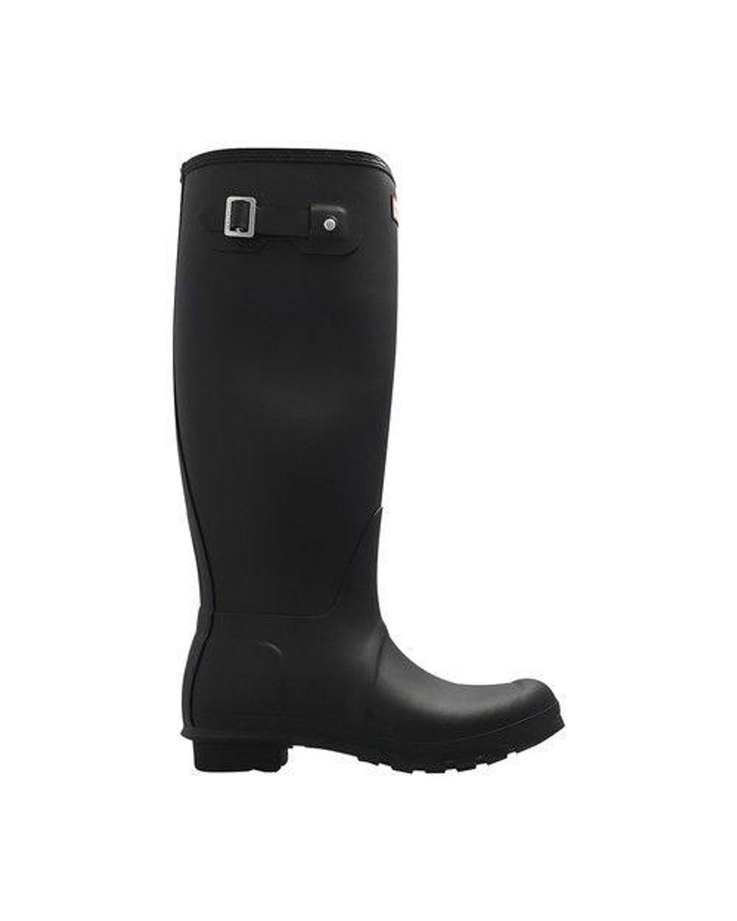 HUNTER 'refined Tall Wellington' Rain Boots in Black Lyst