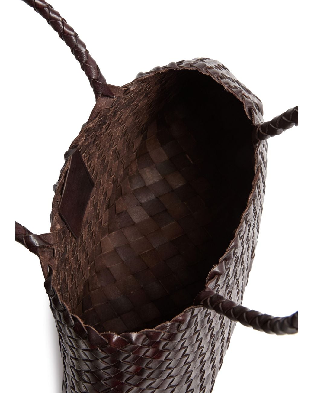 Dragon Diffusion Brown Santa Croce Large Shoulder Bag