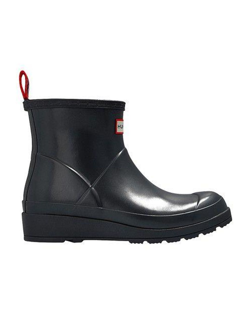 HUNTER 'nebula Play Short' Rain Boots in Black Lyst