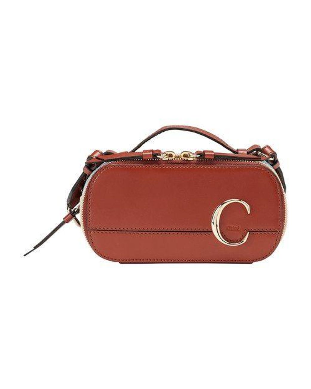 Chloé C Mini Vanity Bag in Red | Lyst