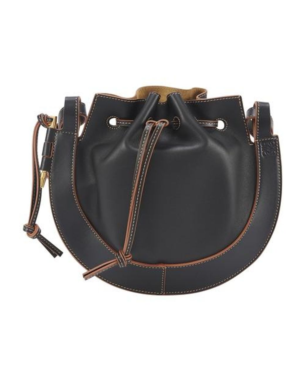 Loewe Small Horseshoe Saddle Bag in Black Lyst