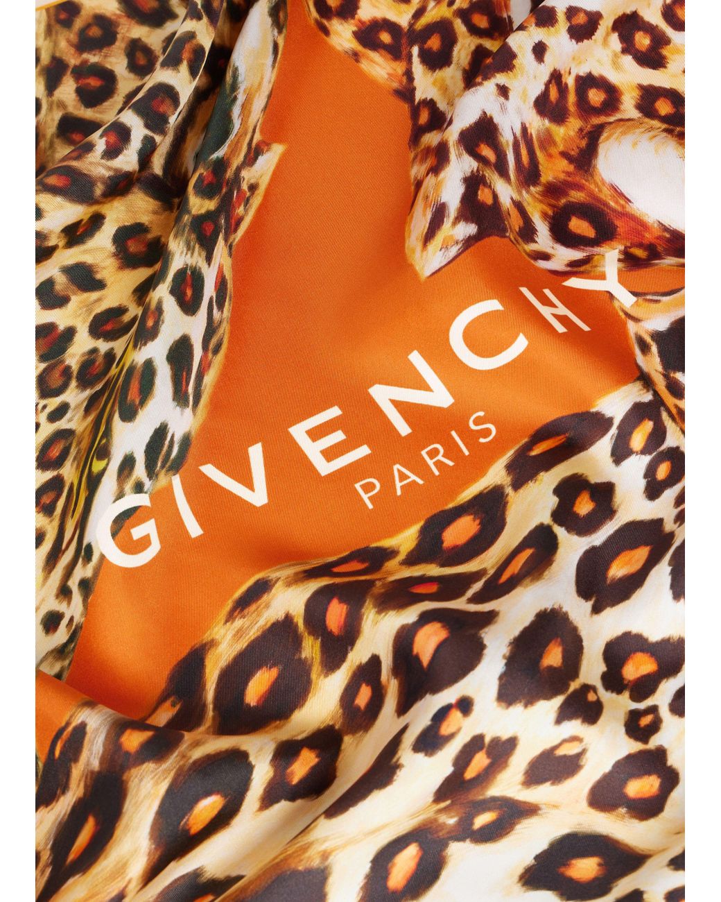 Foulard À Imprimé Léopard Givenchy en coloris Orange