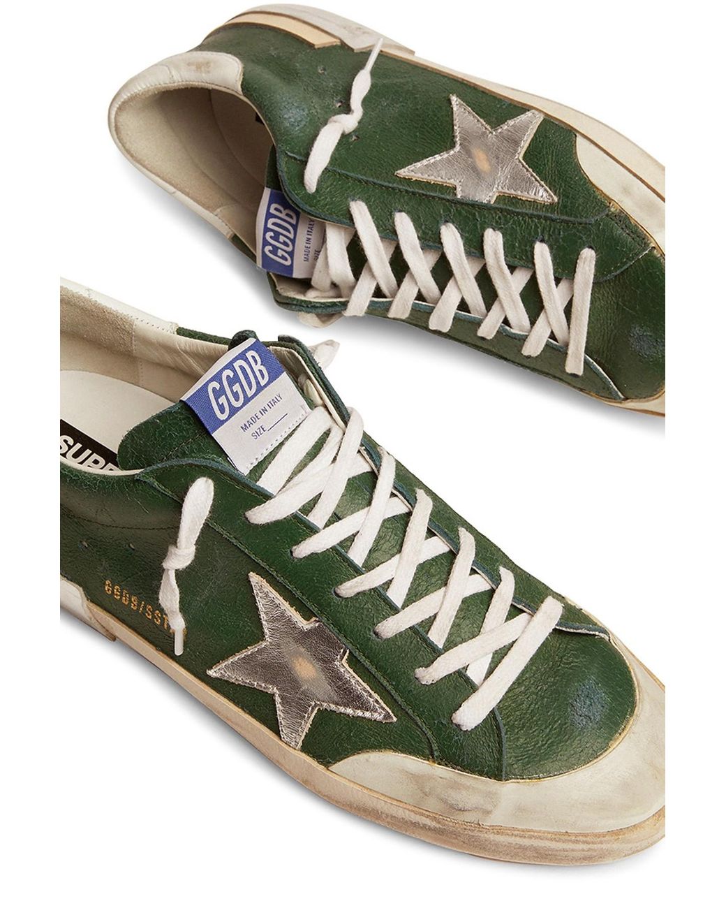 Golden goose superstar on sale green