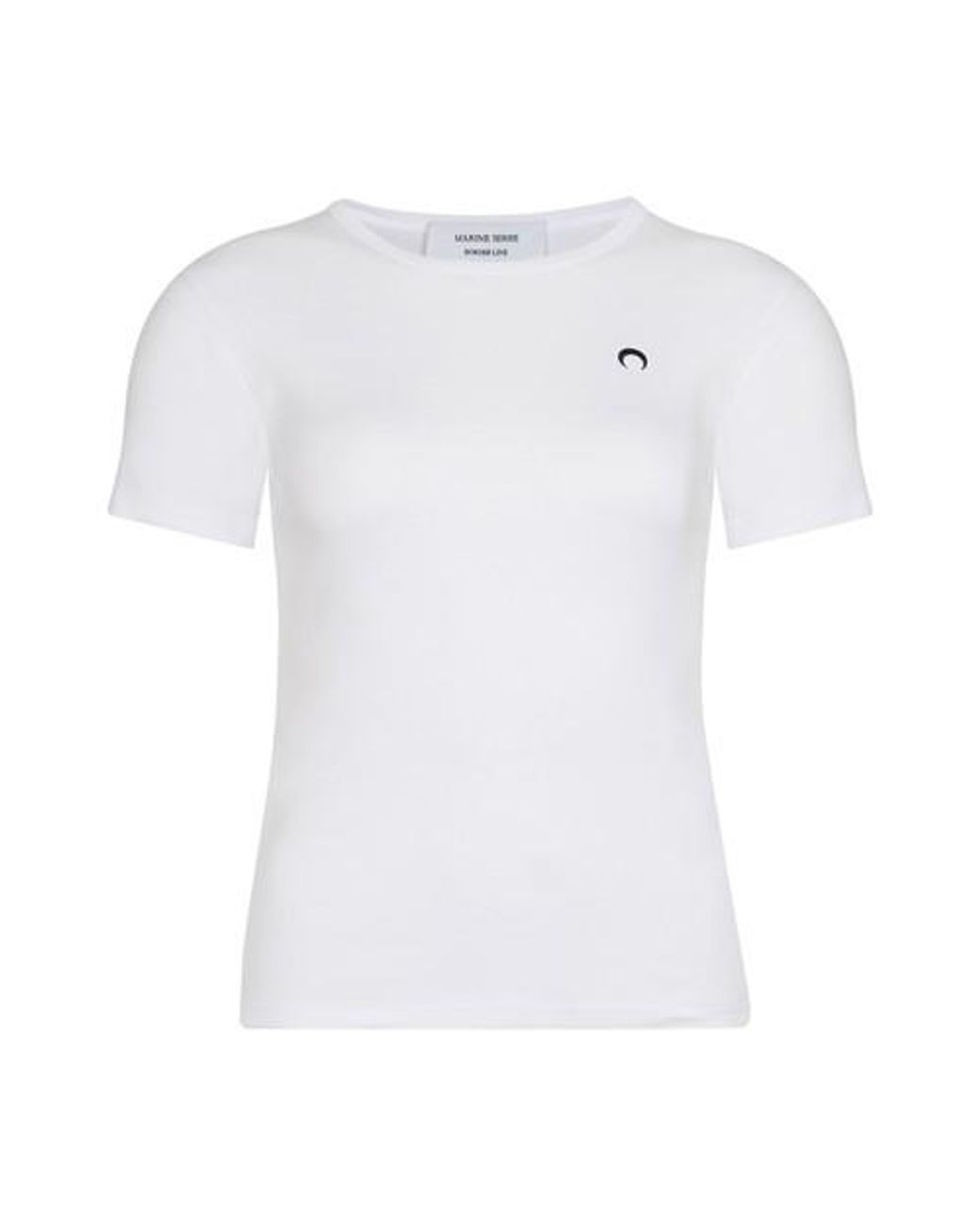 Marine Serre Logo T-shirt in 01 White (White) - Lyst