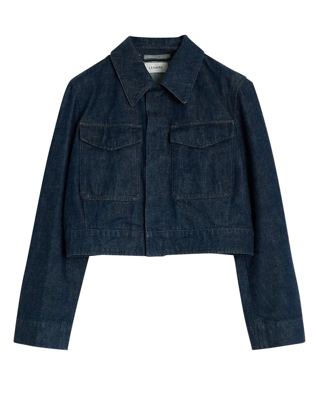 Lemaire Blue Two Pocket Cropped Jacket