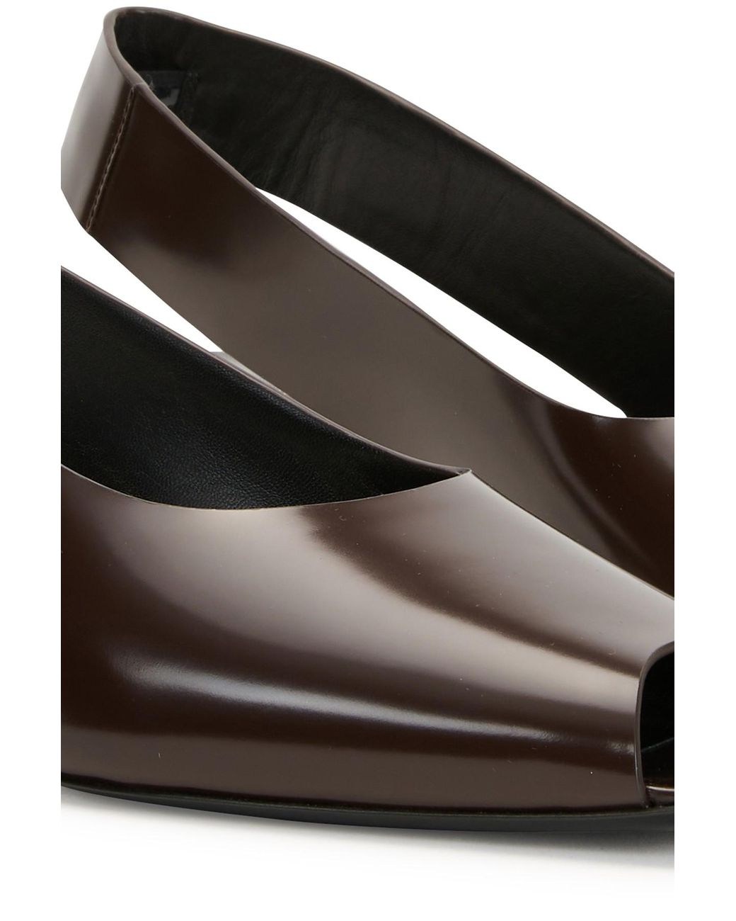 The Row Sharp Slingback Pumps in Brown | Lyst