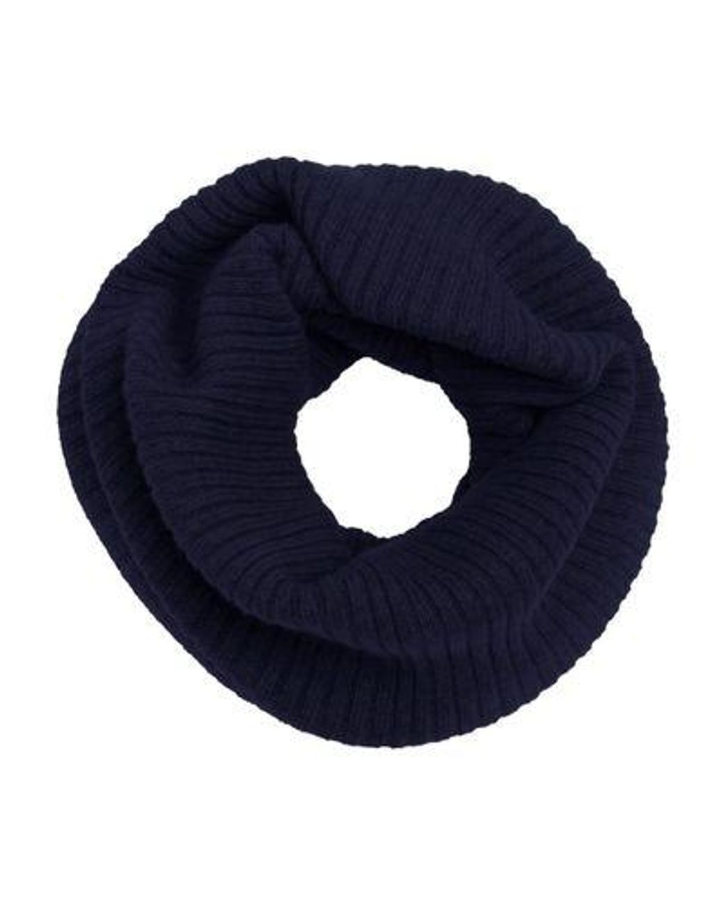Bompard Blue Andréa Ribbed Cashmere Neck Warmer