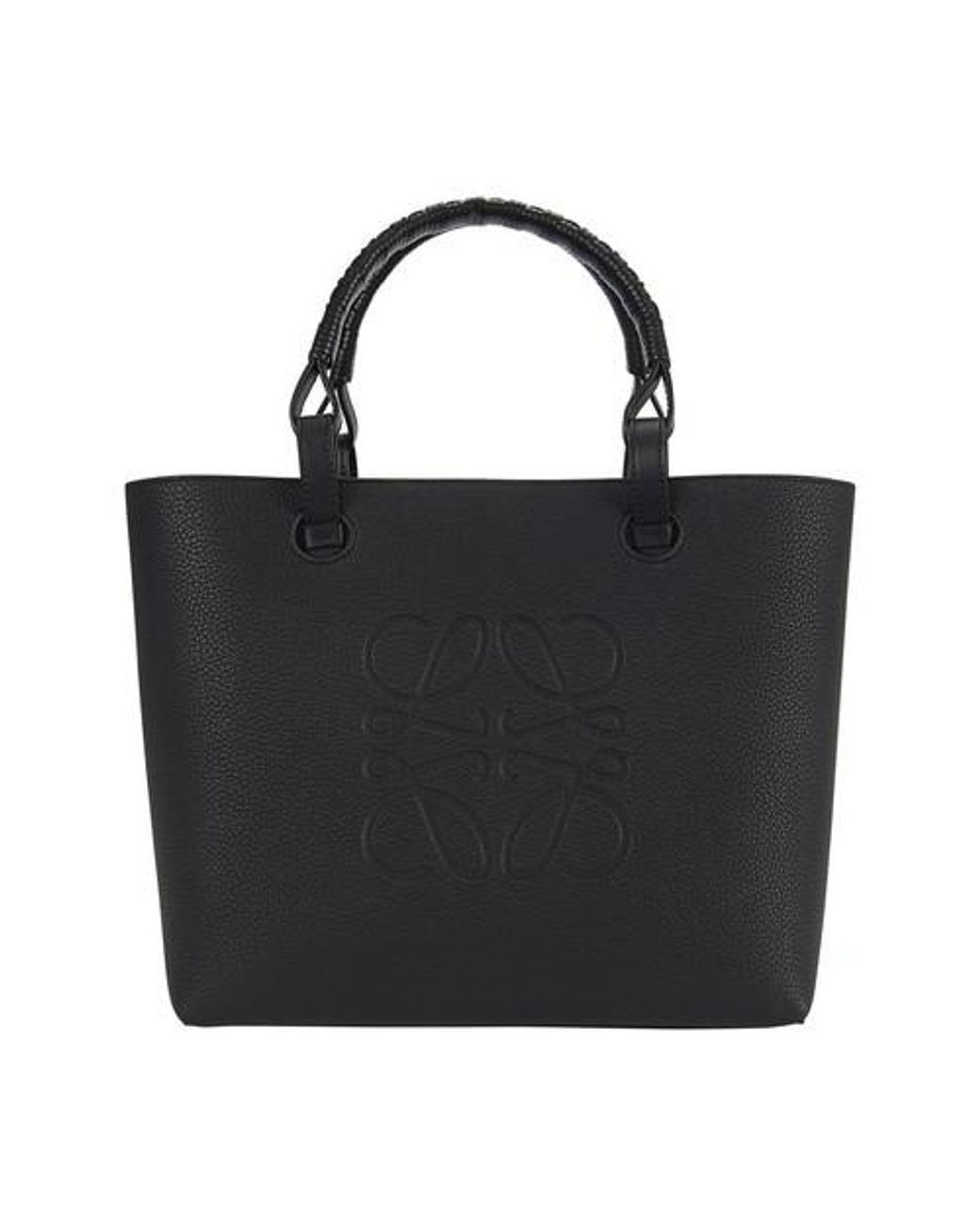 Loewe Small Anagram Tote Bag In Grained Calfskin in Black Lyst Canada