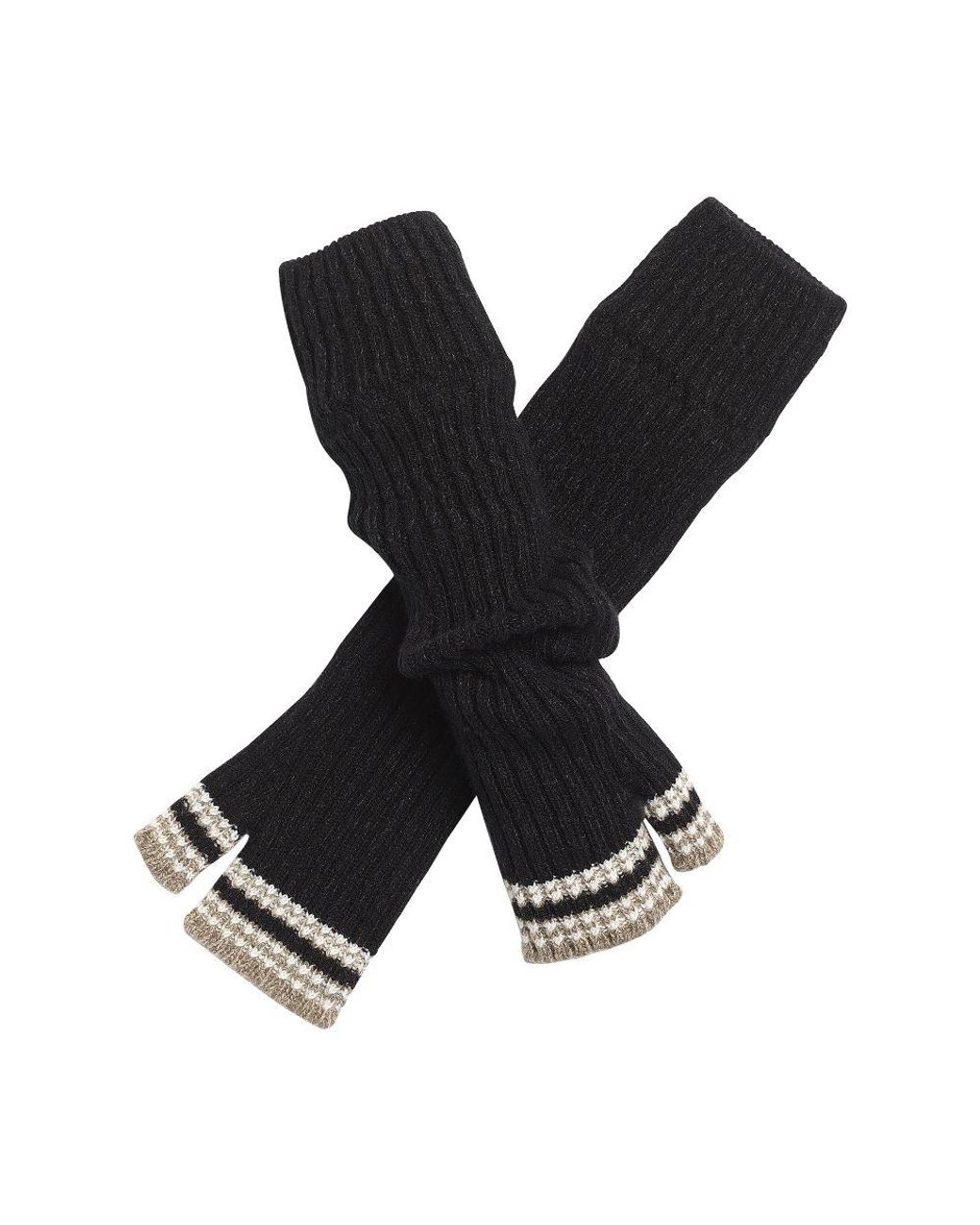 Barrie Fingerless Gloves in Black Lyst UK