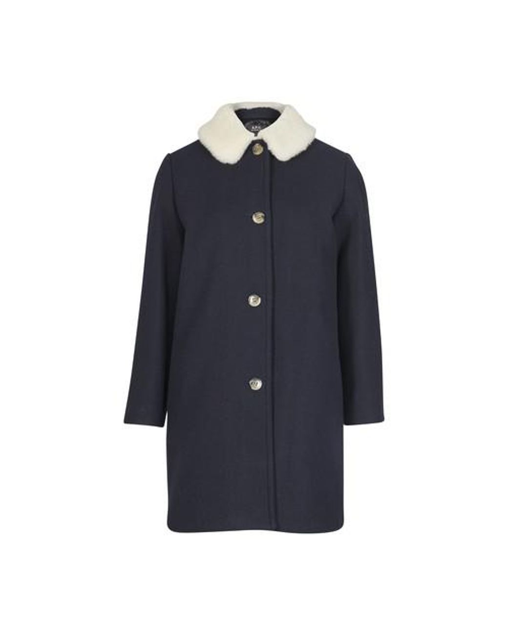 A.P.C. New Doll Coat in Blue | Lyst