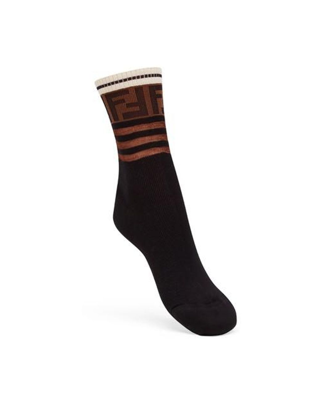 Fendi Socks in Black | Lyst