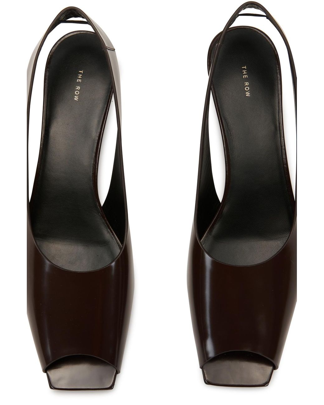 The Row Sharp Slingback Pumps in Brown | Lyst The Row Sharp Slingback Pumps in Brown | Lyst