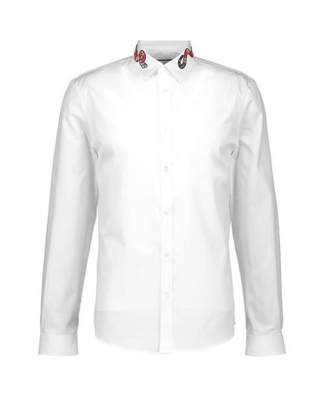 Chemise avec serpent Gucci pour homme en coloris Blanc | Lyst