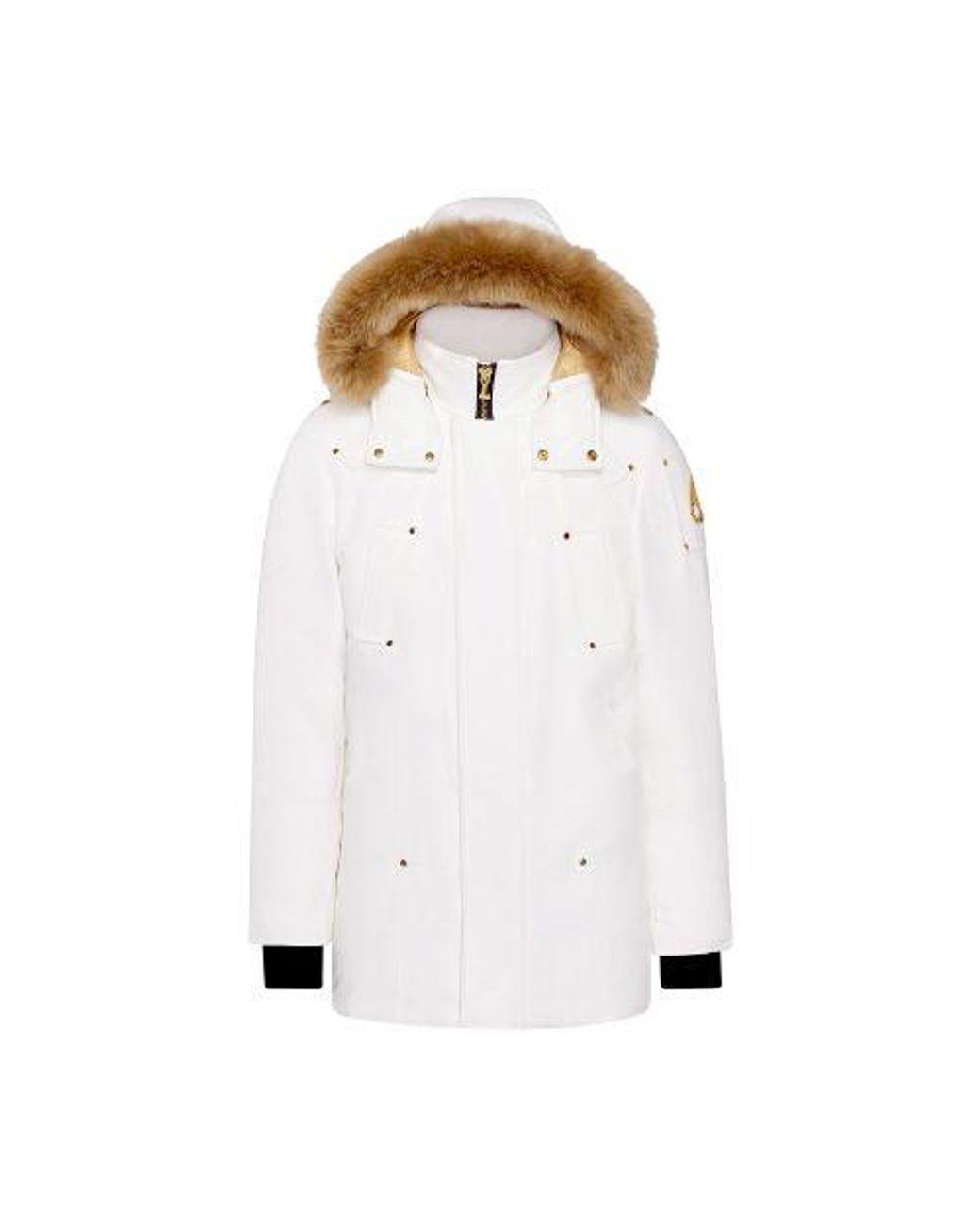 Moose Knuckles Gold Stirling Parka Neoshear in White for Men