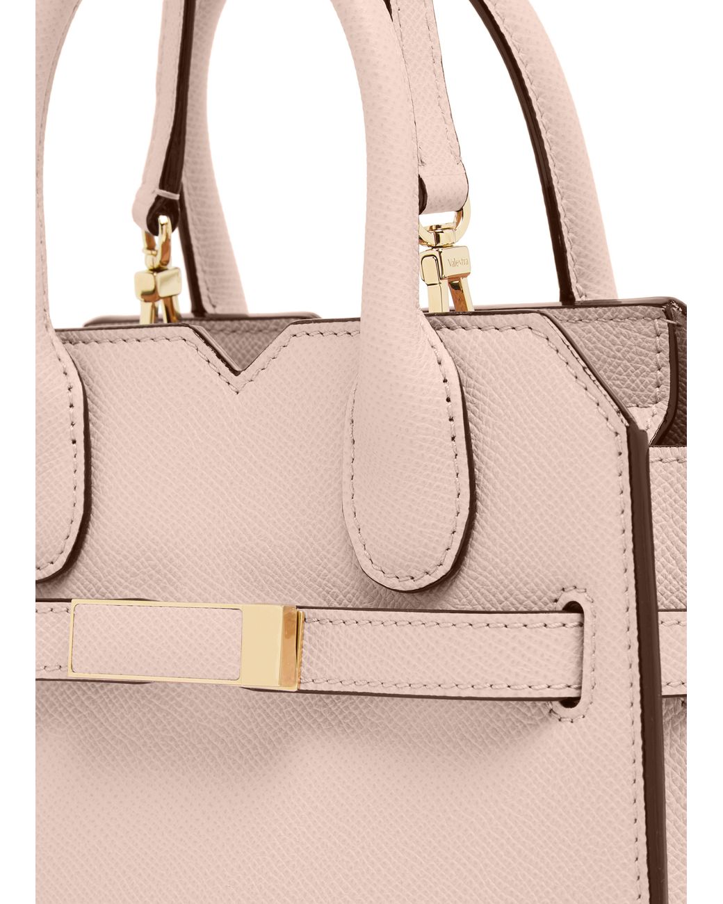Valextra Pink Milano Micro Bag