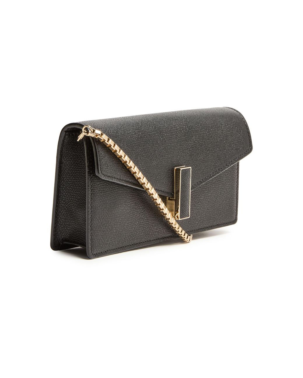 Valextra Black Iside Pouch With Chain