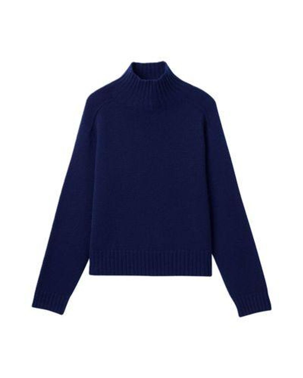 Bompard Blue Cashmere High-Necked Sweater