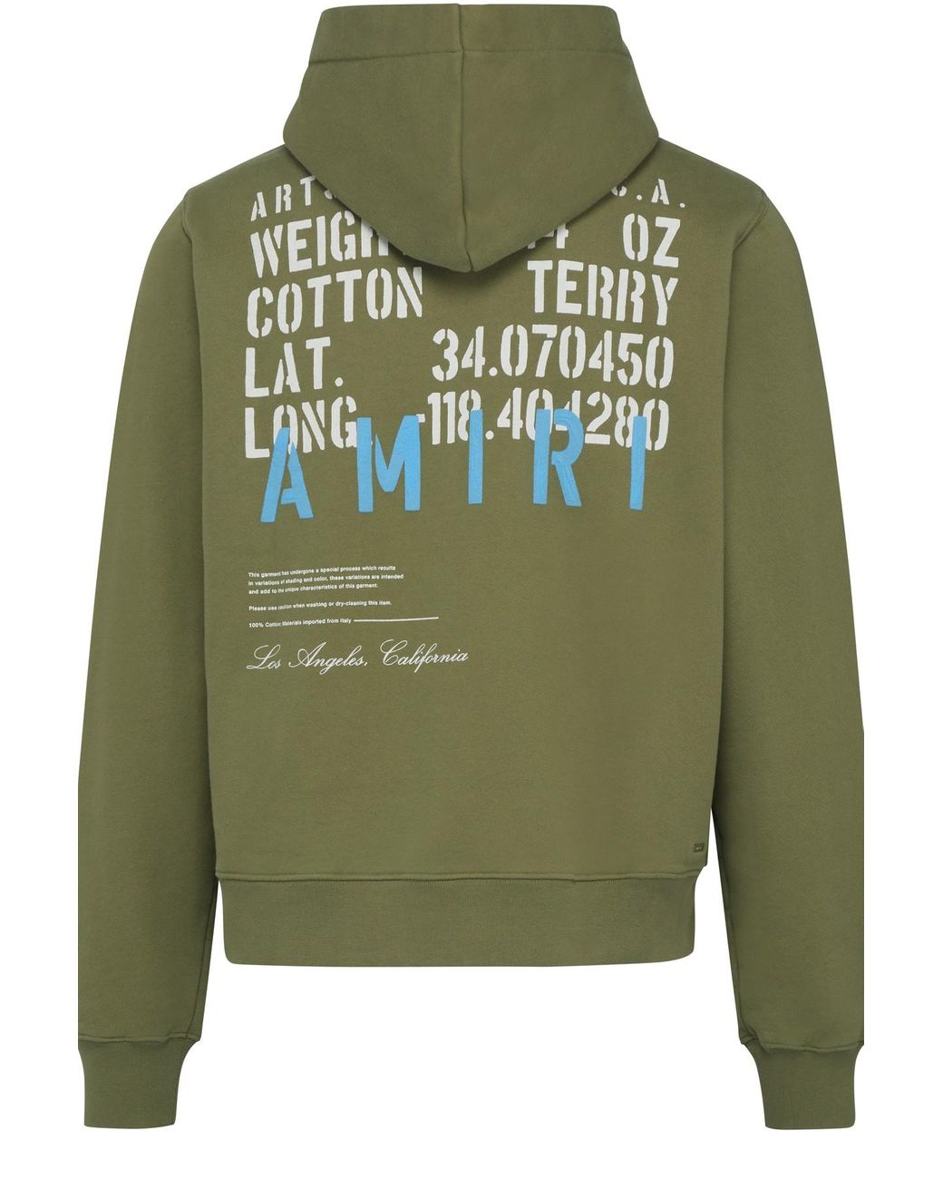 Amiri Military Stencil Hoodie in Green for Men | Lyst