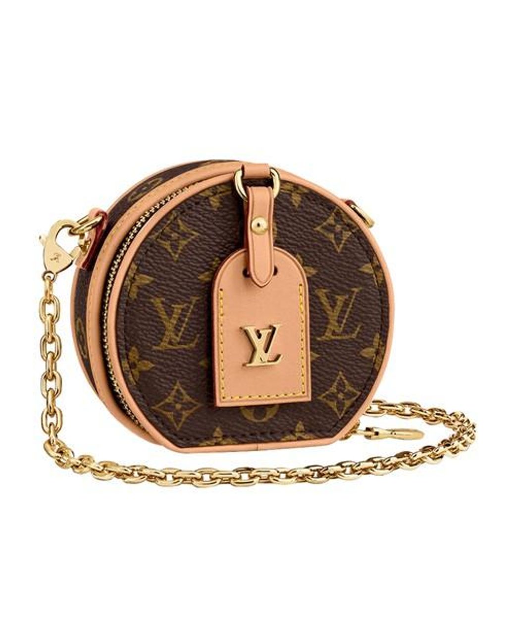 Louis Vuitton Monogram Mini Boite Chapeau Necklace Bag - Brown