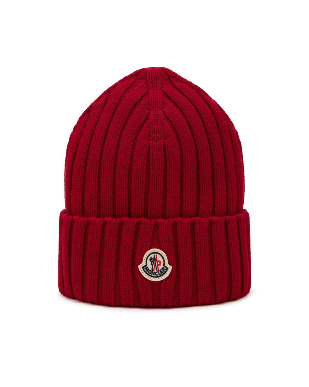 Moncler Red Mütze Mit Logo