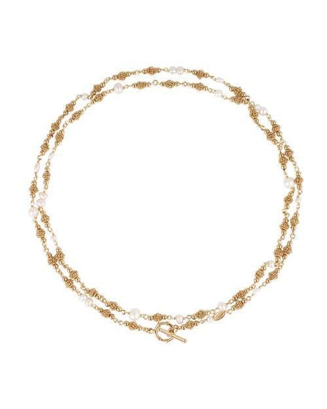 Gas Bijoux Rosario Long Necklace Gold in Metallic | Lyst
