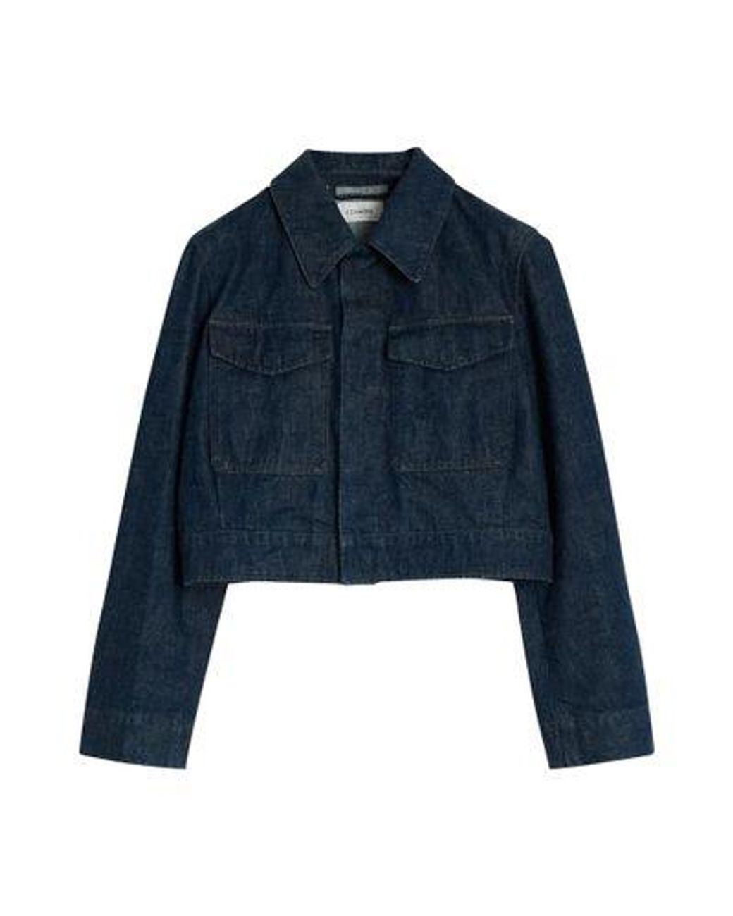 Lemaire Blue Two Pocket Cropped Jacket