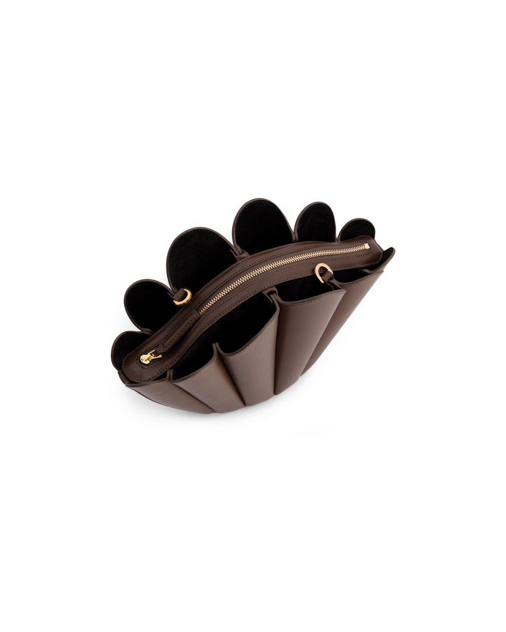 Mlouye Brown Seashell Crossbody Bag